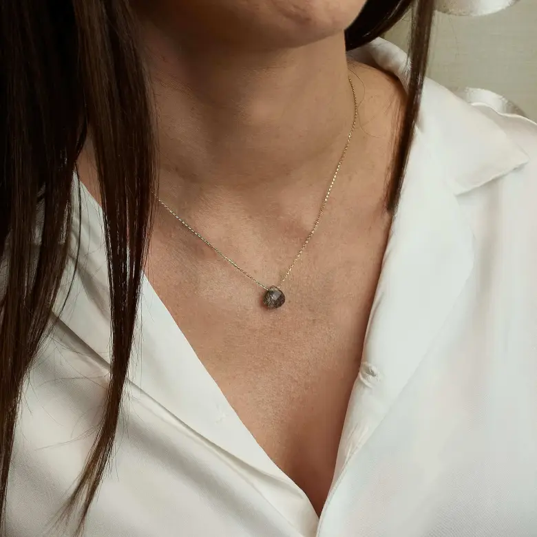 Naszyjnik z kwarcem naturalnym